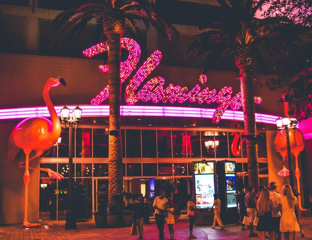 pink flamingo hotel in las vegas